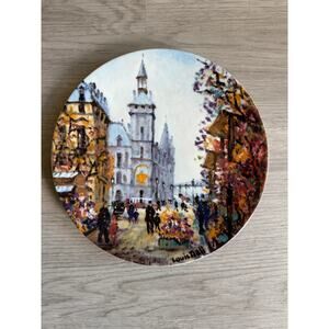 Le Marche Aux Fleurs Limoges Porcelain Decorative Plate France L Dali Limited Ed